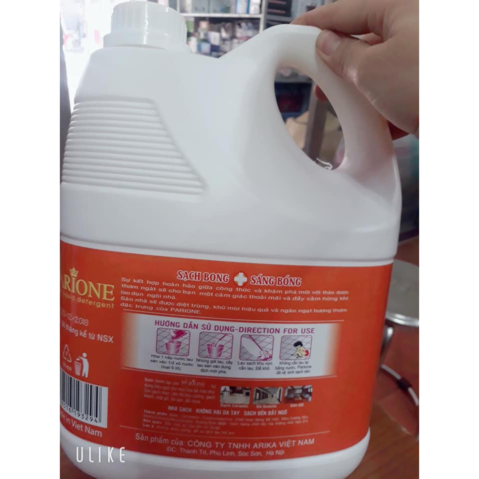 Nước rửa chén thảo dược tinh dầu quế can 3.6 lít.