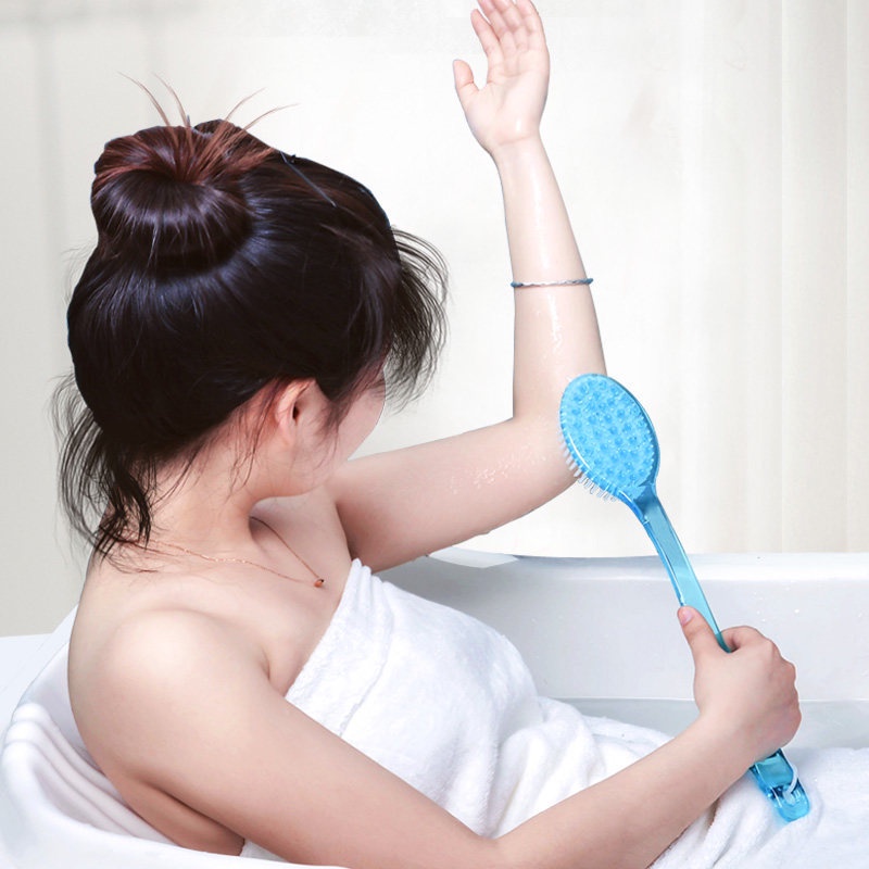 Bàn Chải Chà Lưng 2 Trong 1 Tay Cầm Dài Tiện Dụng