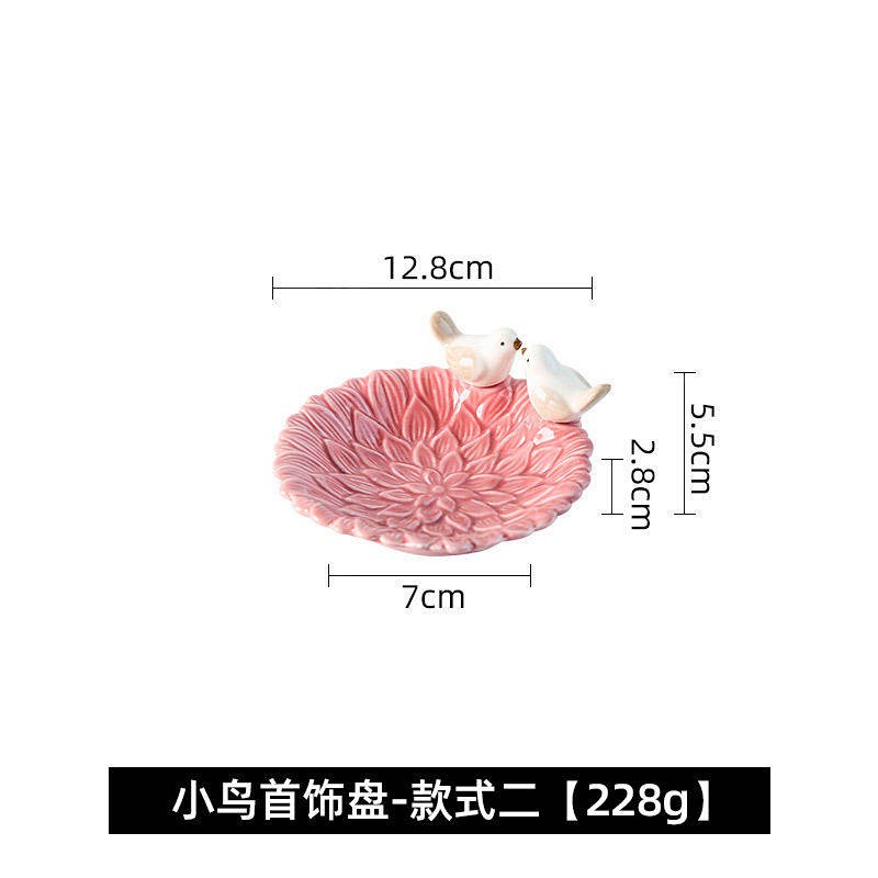 Khay đựng để trưng bày trang sức họa tiết hình chú chim đáng yêu