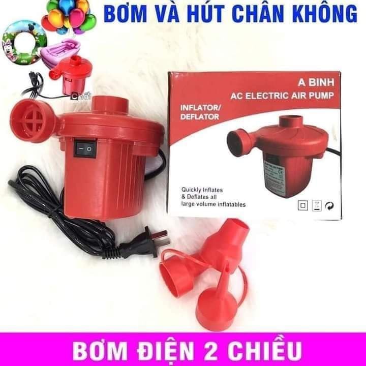 Bơm điện 2 chiều thổi, hút chân không chuyên dụng để bơm phao bơi, ghế, nệm hơi