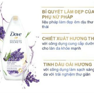 Sữa tắm Dove hương oải hương 180g