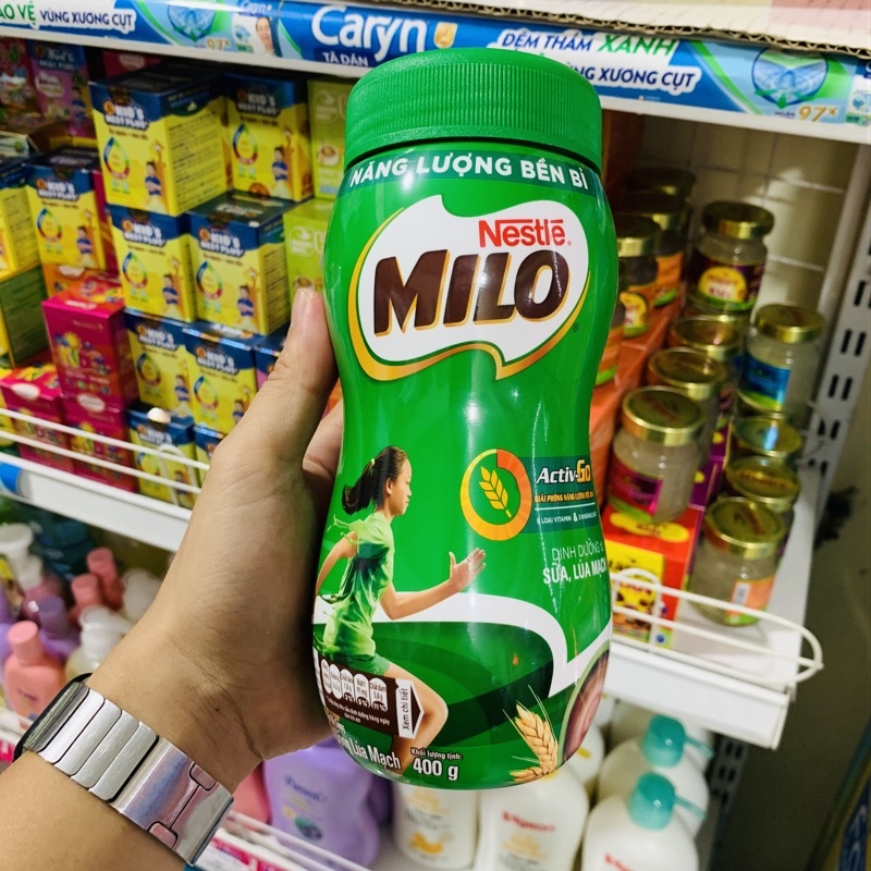 Sữa bột Milo Active Go 400G Ca cao lúa mạch