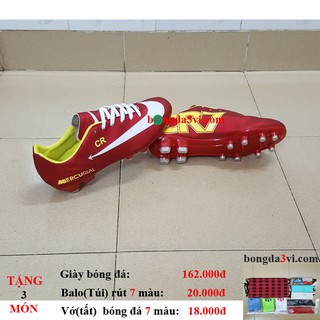 giày đá banh 031 ( tặng + balo(túi) rút + vớ(tất) )