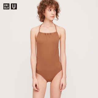 (UNIQLO Nhật chính hãng) Nữ - Bộ đồ bơi Áo bơi một mảnh Monokini Swimsuit dáng yếm buộc dây dòng U thumbnail