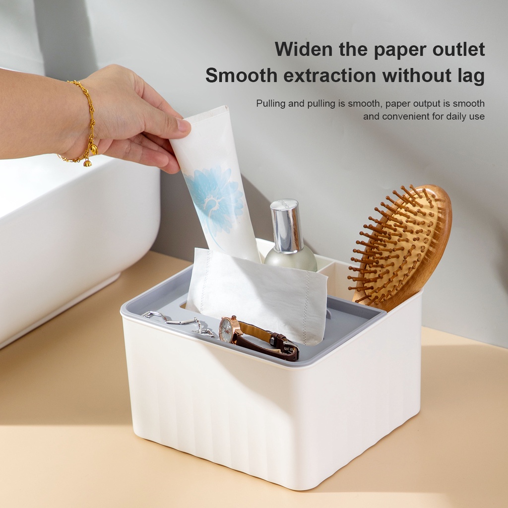 Hộp đựng khăn giấy JUJIAJIA đa năng cho phòng khách