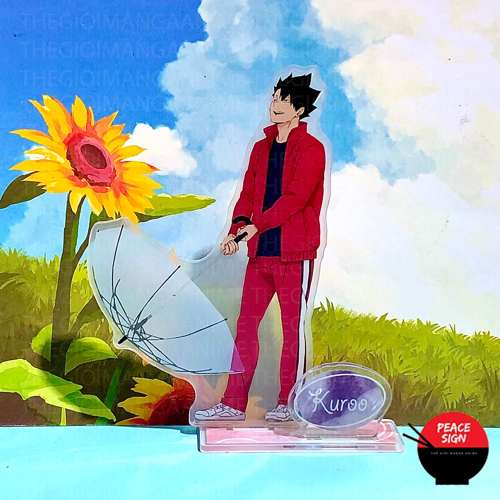 Mô hình Standee HAIKYUU!! ver CẦM Ô Vua Bóng Chuyền tượng mica acrylic anime chibi trưng bày