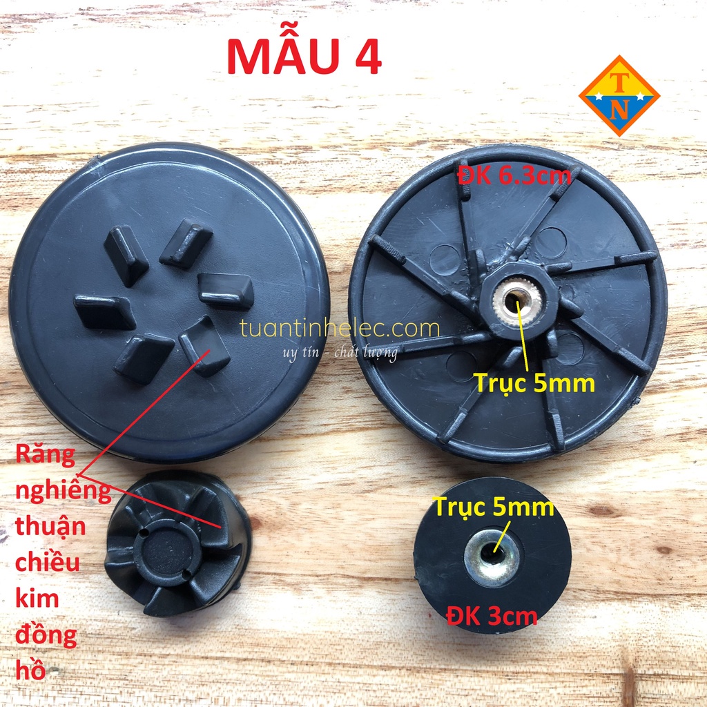 Bánh Răng Máy Xay Sinh Tố Các Loại : Vấu Truyền Động , Nhông Máy xay Thông Dụng - Phụ kiện máy xay sinh tố các loại