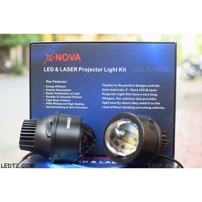 [LEDT2 ISOP] Bi gầm LED X - Nova X30 [Bảo hành 1 năm] [Số lượng: 1 cặp]
