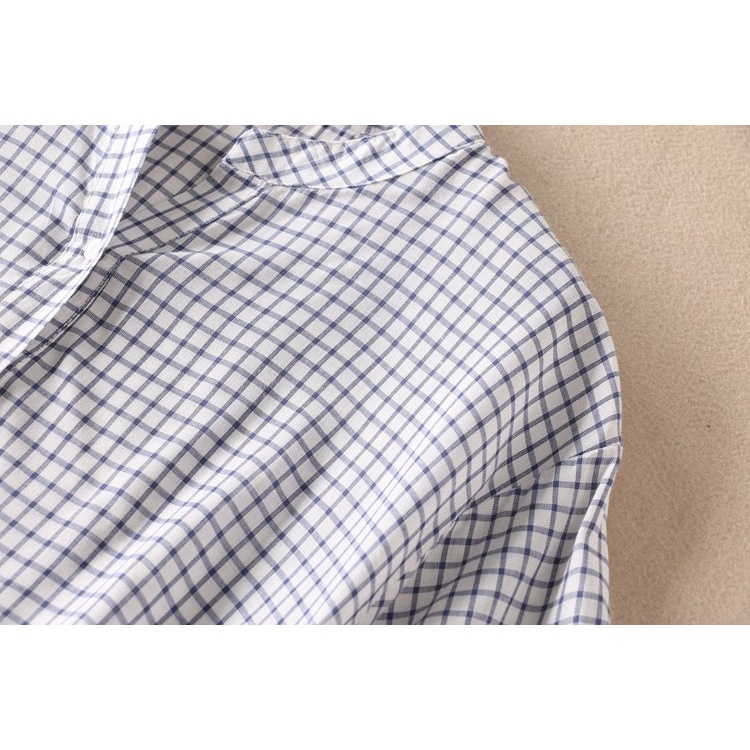 Áo Sơ Mi Nữ Form Rộng Tay Ngắn, Áo Đũi Nữ Cổ Tàu, Chất Liêu Đũi Mềm Mát SM50