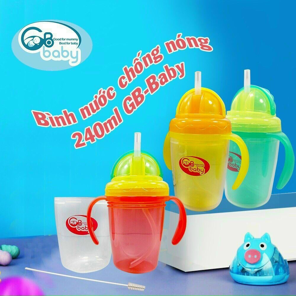 Bình tập uống chống nóng GB-Baby Hàn Quốc 240ml