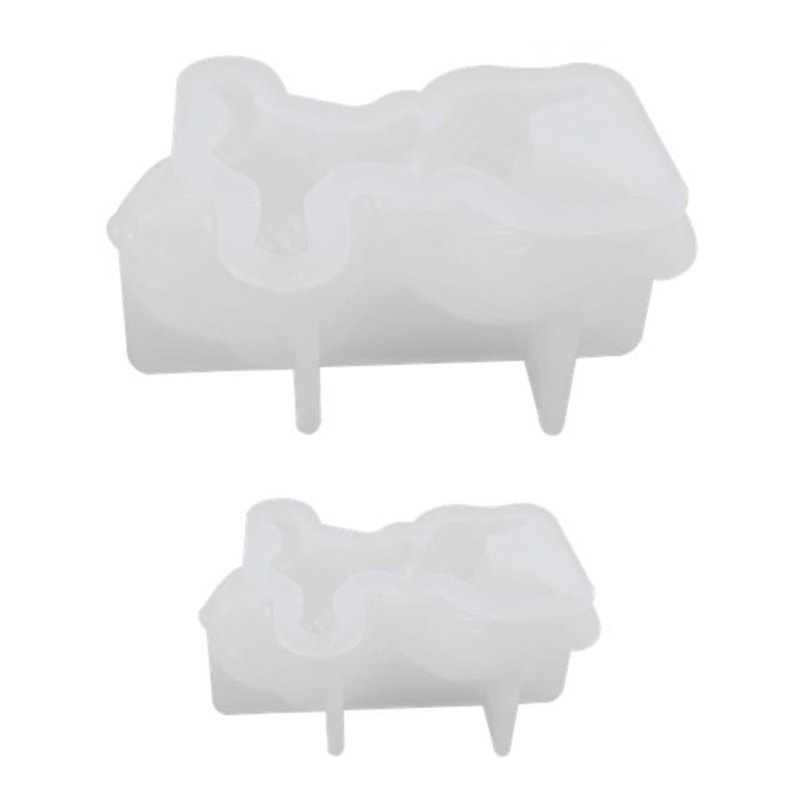 Sa set 2 Khuôn Silicon Làm Móc Khóa Hình Cá Vàng