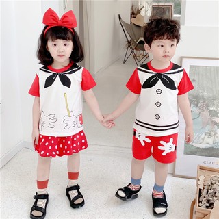 Set bộ Mickey đỏ cho bé trai, bé gái.