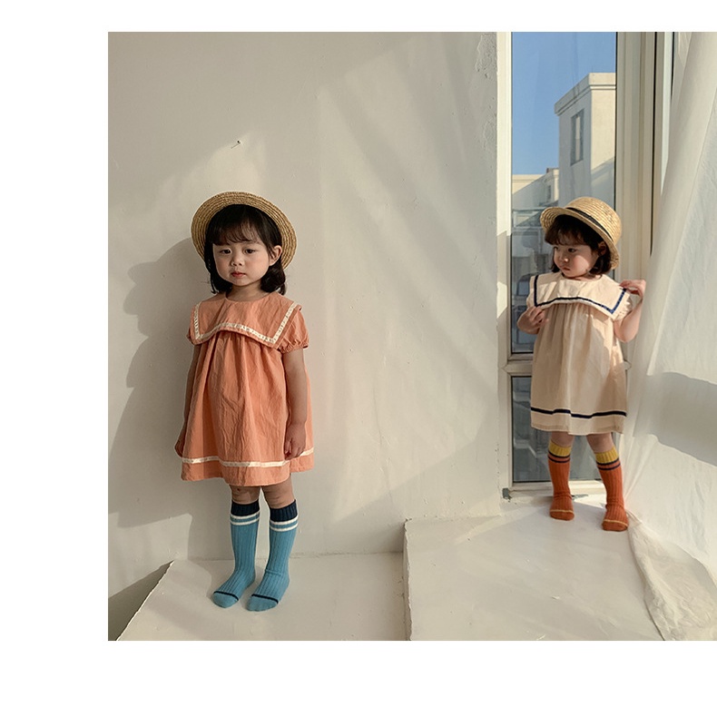 Váy bé gái hãng Dudu Cream phong cách thủy thủ đáng yêu