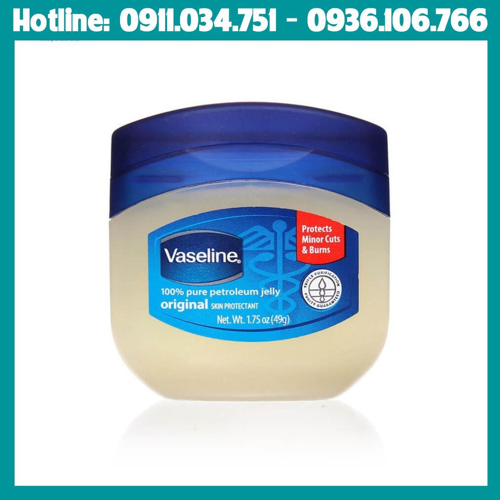 Sáp Dưỡng Ẩm Vaseline 100% Pure Petroleum Jelly Original 49g - Beco Shop Hồ Chí Minh