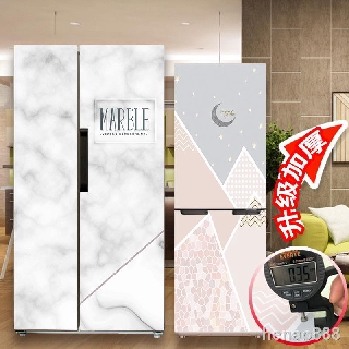 🌈Miếng Dán Trang Trí Tủ Lạnh Chống Thấm Nước Họa Tiết Hoạt Hình Phong Cách Bắc Âu