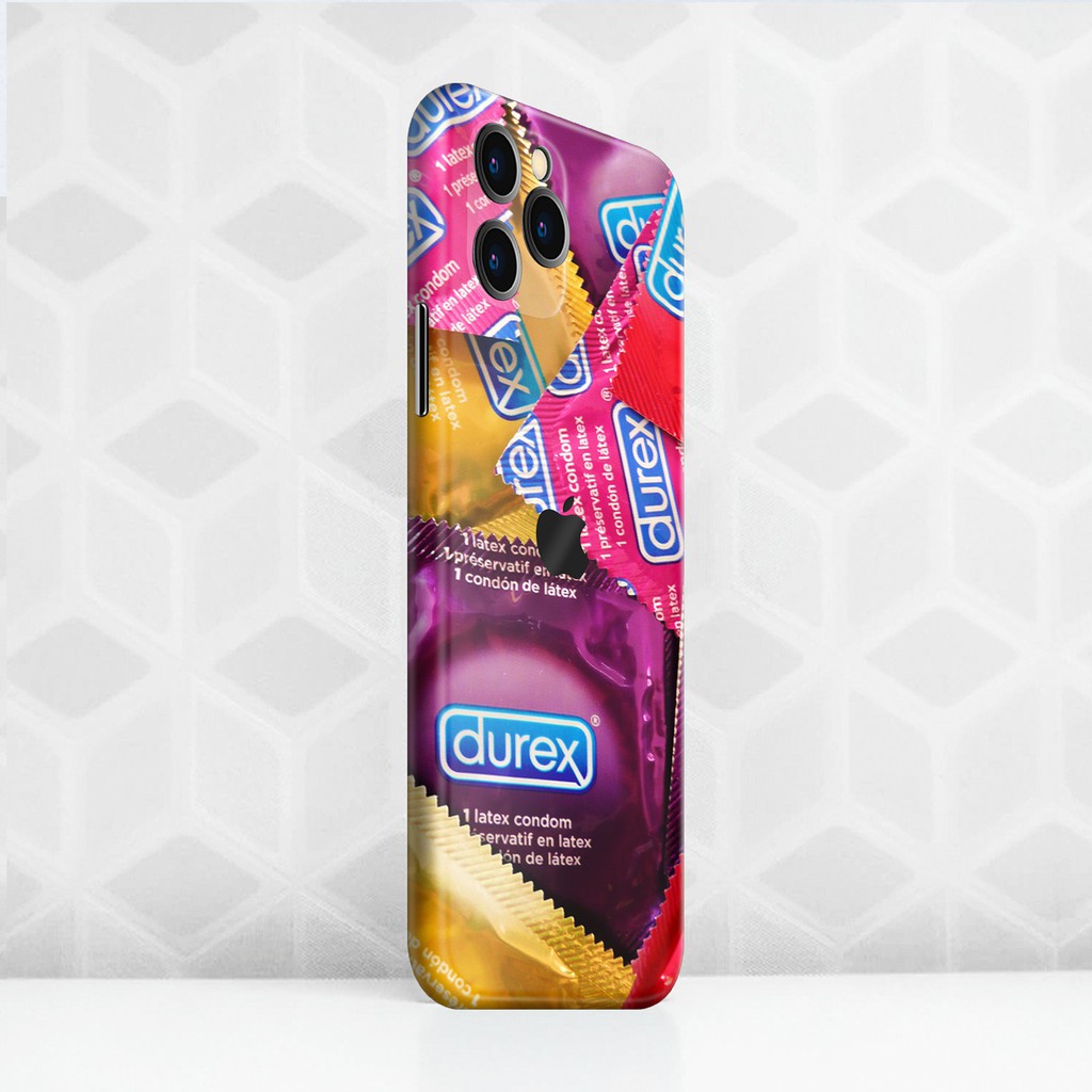 Dán Skin Hình Durex Tím Cho IPhone | Skin IPhone 5 Lớp Chất Liệu Cao Cấp Chống Xước, Chống Thấm, Chống Bay Màu...
