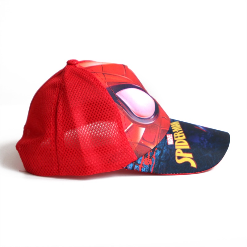 Mũ Lưỡi Trai Phối Lưới In Họa Tiết Hoạt Hình Người Nhện Thời Trang Xuân Hè Cho Bé Trai Và Gái