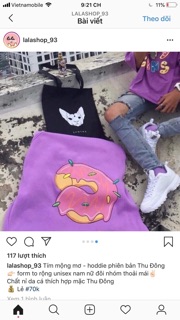 Áo Hoddie Nỉ Tím Dirty Coins