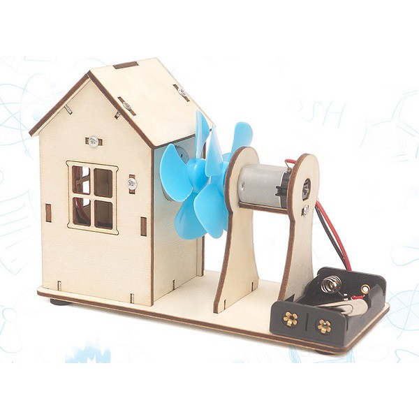 Máy phát điện bằng gió - đồ chơi STEM - đồ chơi mô hình