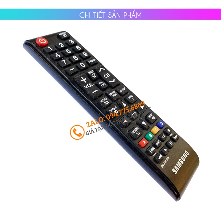 [ Hàng Zin Tốt ] Điều Khiển Tivi Samsung Smart Tivi Ngắn BN59-01199F - Remote Tivi Samsung Tương Thích Tv LED LCD