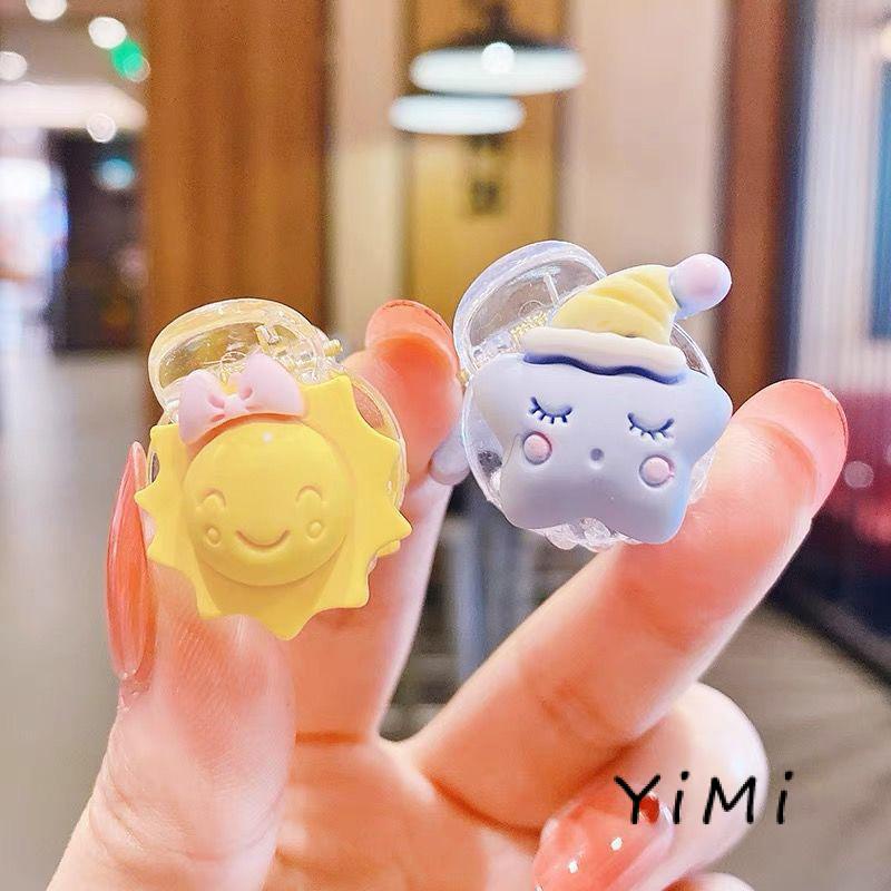 Kẹp Tóc Mini Hình Cầu Vồng / Mặt Trời / Ngôi Sao / Đám Mây Dễ Thương Cho Nữ