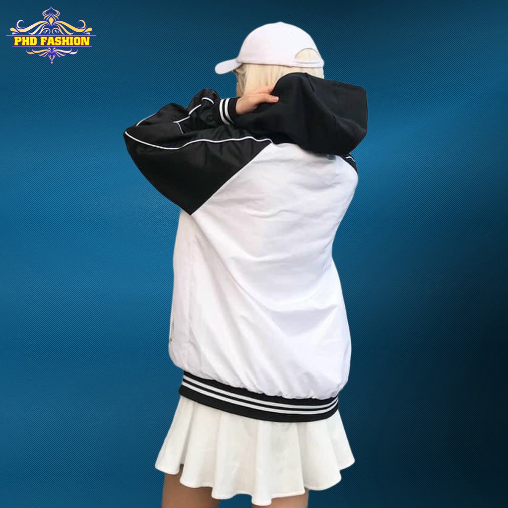 Áo khoác bomber unisex chất dù 2 lớp cao cấp không bong tróc chất vải mịn không xù lông, cam kết video kèm ảnh chụp | BigBuy360 - bigbuy360.vn