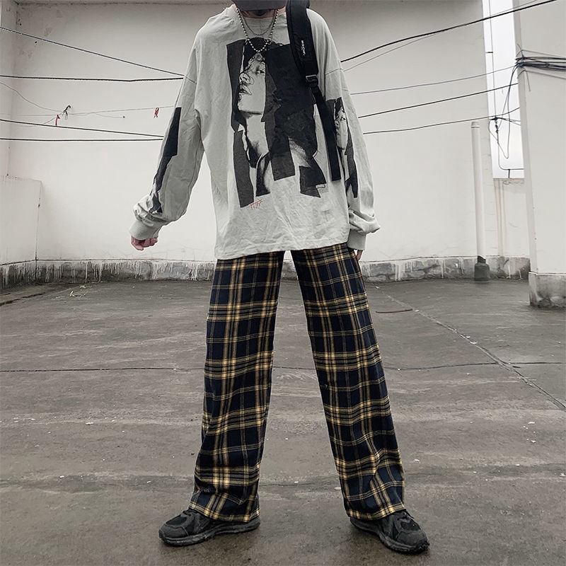 Quần Dài Ống Rộng Sọc Ca Rô Thời Trang Vintage 228818 | BigBuy360 - bigbuy360.vn