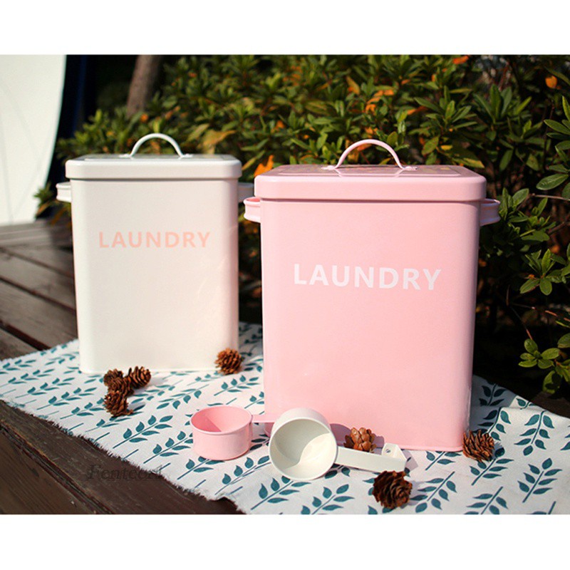 Hộp Đựng Đồ Chơi / Gạo / Thú Cưng Bằng Sắt Màu Hồng 1