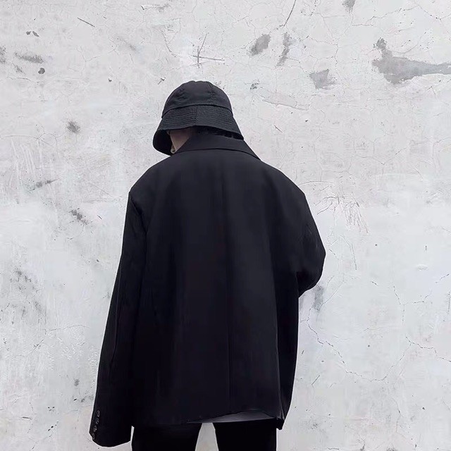 [ ORDER ] Áo blazer đen kèm phụ kiện chuỗi + ghim băng unisex Ulzzang siêu chất | BigBuy360 - bigbuy360.vn