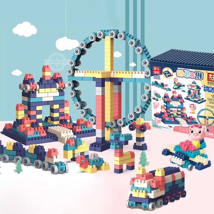 Đồ chơi lego 520 và 460 chi tiết bằng nhựa an toàn ABS cho bé