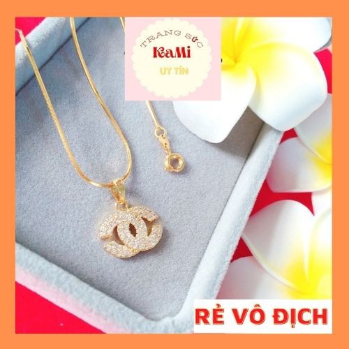 Dây chuyền chữ x💎𝑭𝑹𝑬𝑬𝑺𝑯𝑰𝑷 💎 Dây Chuyền đính đá dạng dây mì cao cấp khóa tròn
