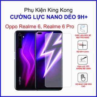 Dán cường lực Oppo Realme 6, Realme 6 Pro ,  cường lực nano dẻo 9H+