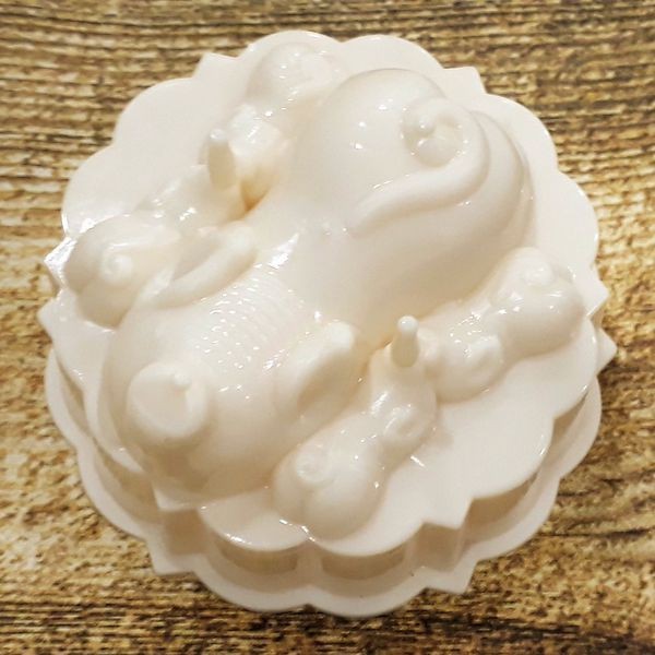 Combo 2 Khuôn tạo hình bánh trung thu, rau câu 3D hình con heo - BX2440