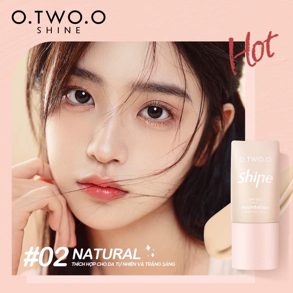 O.TWO.O Foundation Matte 24 Hours Lasting Waterproof 4 Colors Full Cover Base Face Foundation Makeup 30ml | BigBuy360 - bigbuy360.vn