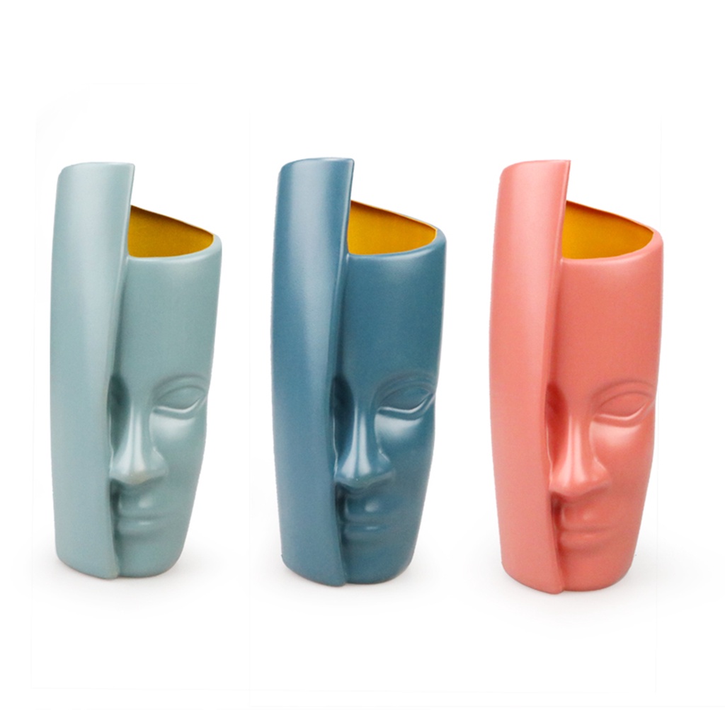 Lọ Hoa Khô Hình Mặt Người Phong Cách Bắc Âu