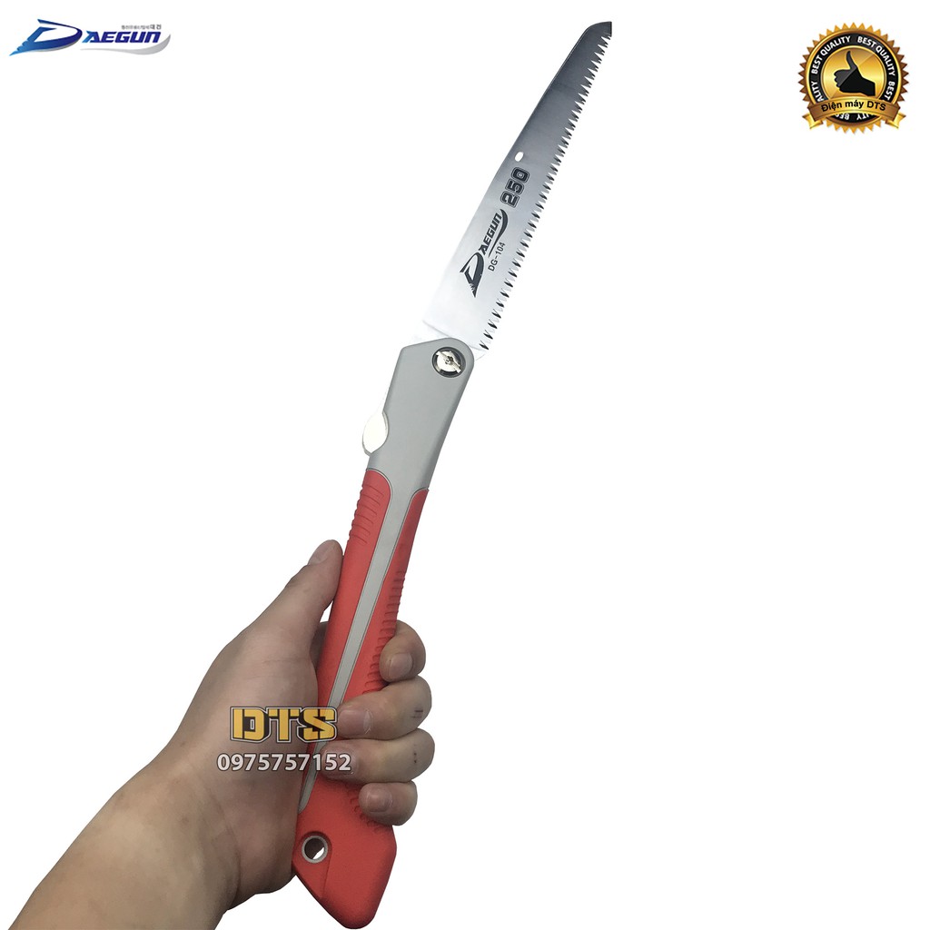 Cưa gỗ cầm tay cao cấp DAEGUN Hàn Quốc, cưa cành cán xếp, cưa gấp gọn thép SK5 siêu bền Made in Korea