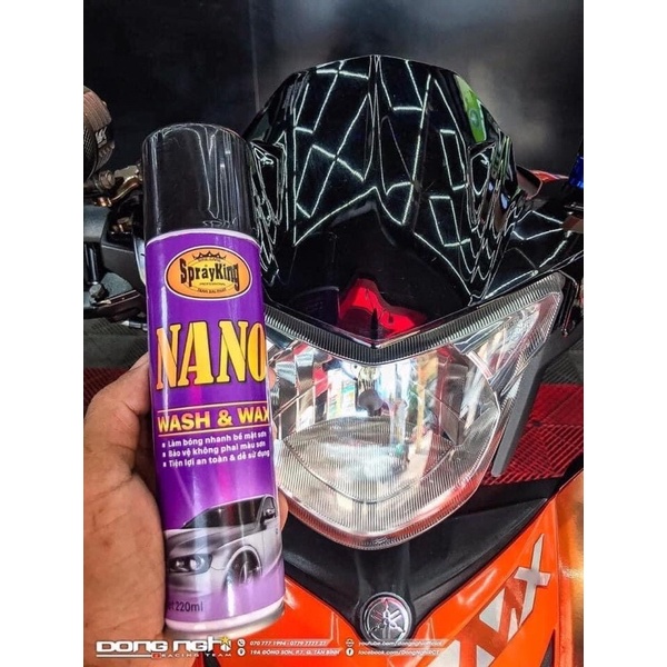 Sprayking Nano Xịt Phủ Bóng Dàn Áo Xe 200ml