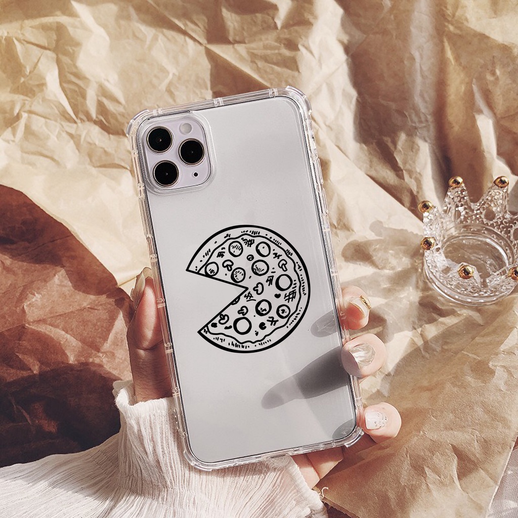 Ốp chống sốc iphone bảo vệ camera viền vuông Pizza cho iphone 14 13 pro max 11 12 pro max mini x xr xs max 6 s 7 8 plus