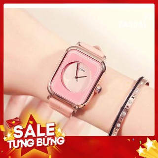 Đồng Hồ Nữ - GUOU Nữ Dây Da Mặt Vuông - 4 màu - Hàng nhập khẩu