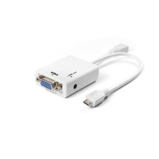 Cáp Chuyển Đổi Âm Thanh Từ Micro Usb Sang Vga Chuyên Dụng