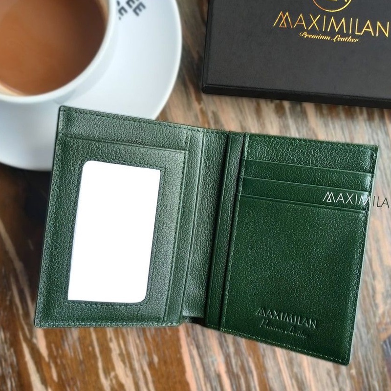 VÍ ĐỨNG BASIC ĐEN ĐỎ / ĐEN/ XANH LÁ DA BÒ THẬT 100% -  - Follow shop giảm 20K