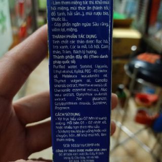 Xịt khử mùi Thơm Miệng Greelux extra cool