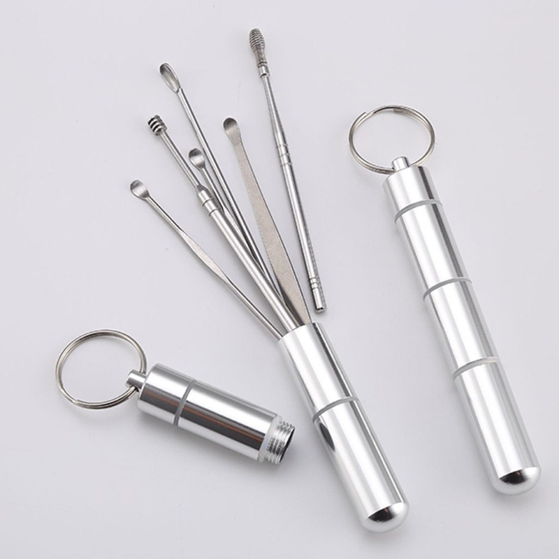 [Hàng mới về] Set 6 dụng cụ lấy ráy tai an toàn cho sức khỏe