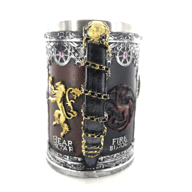 Cốc uống nước in hoạ tiết 3D trong game Thrones Mug Stark