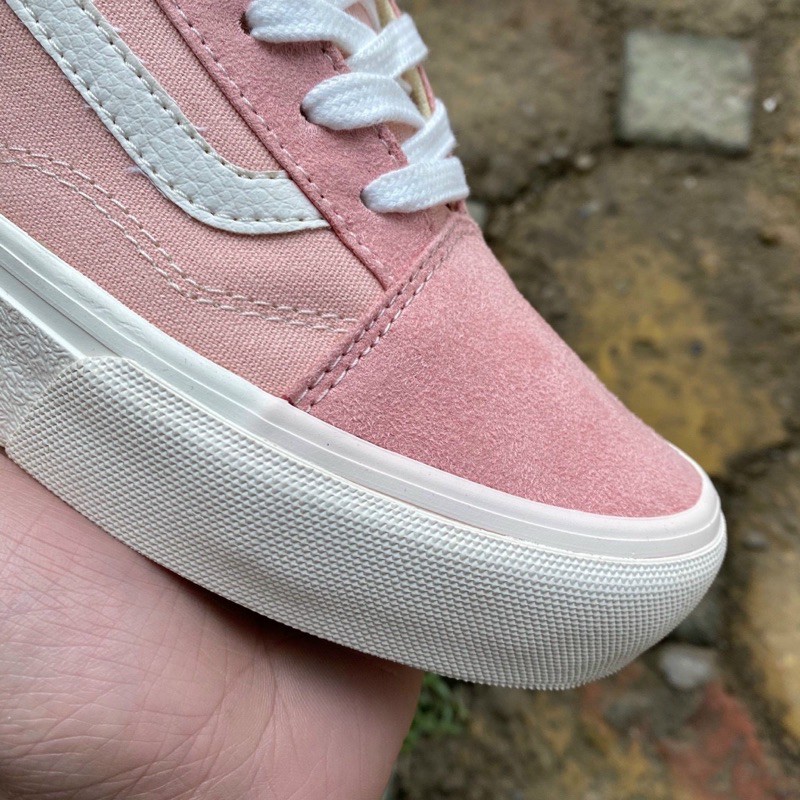 Giày Vans hồng phấn full vault cao cấp