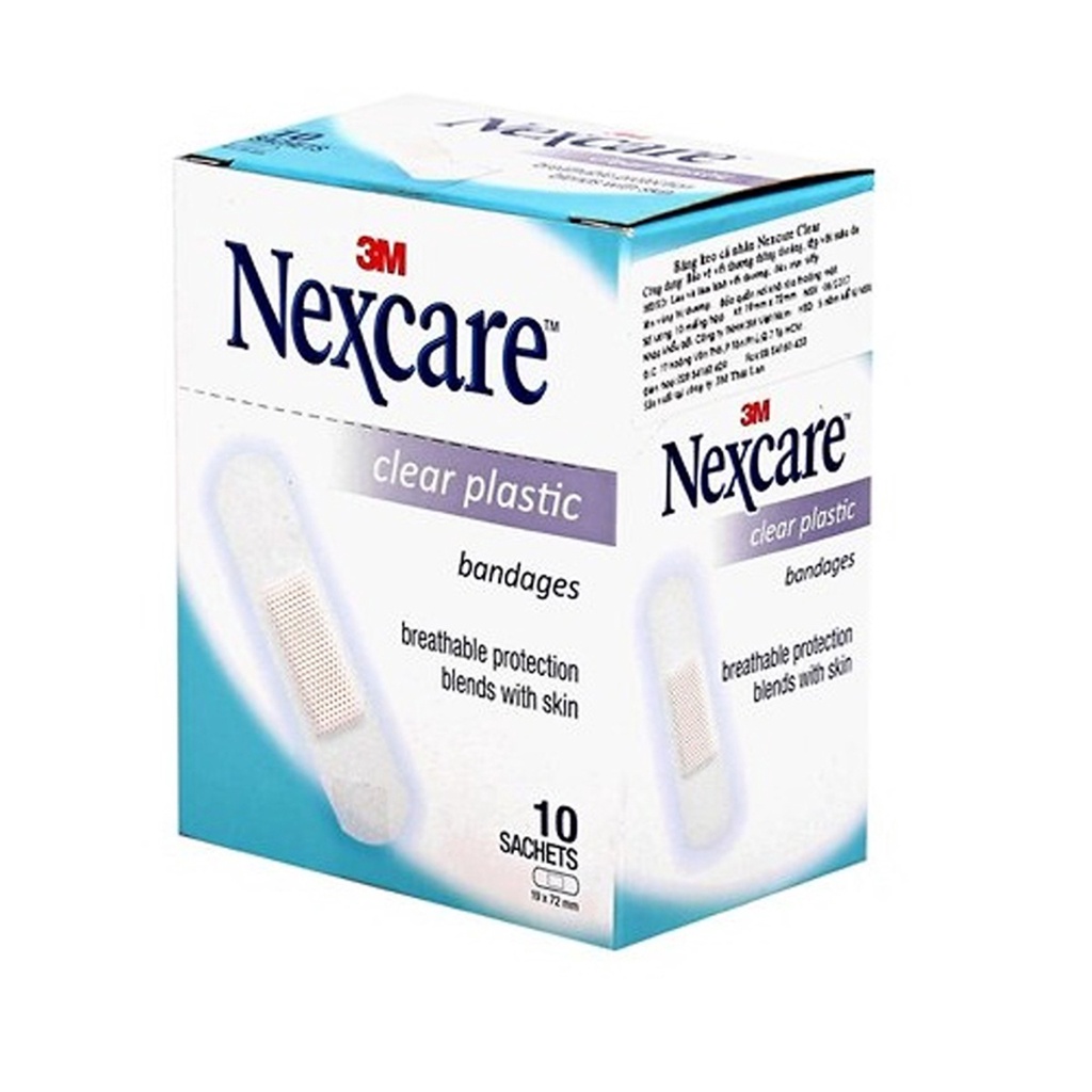 Băng keo y tế cá nhân trong suốt 3M Nexcare