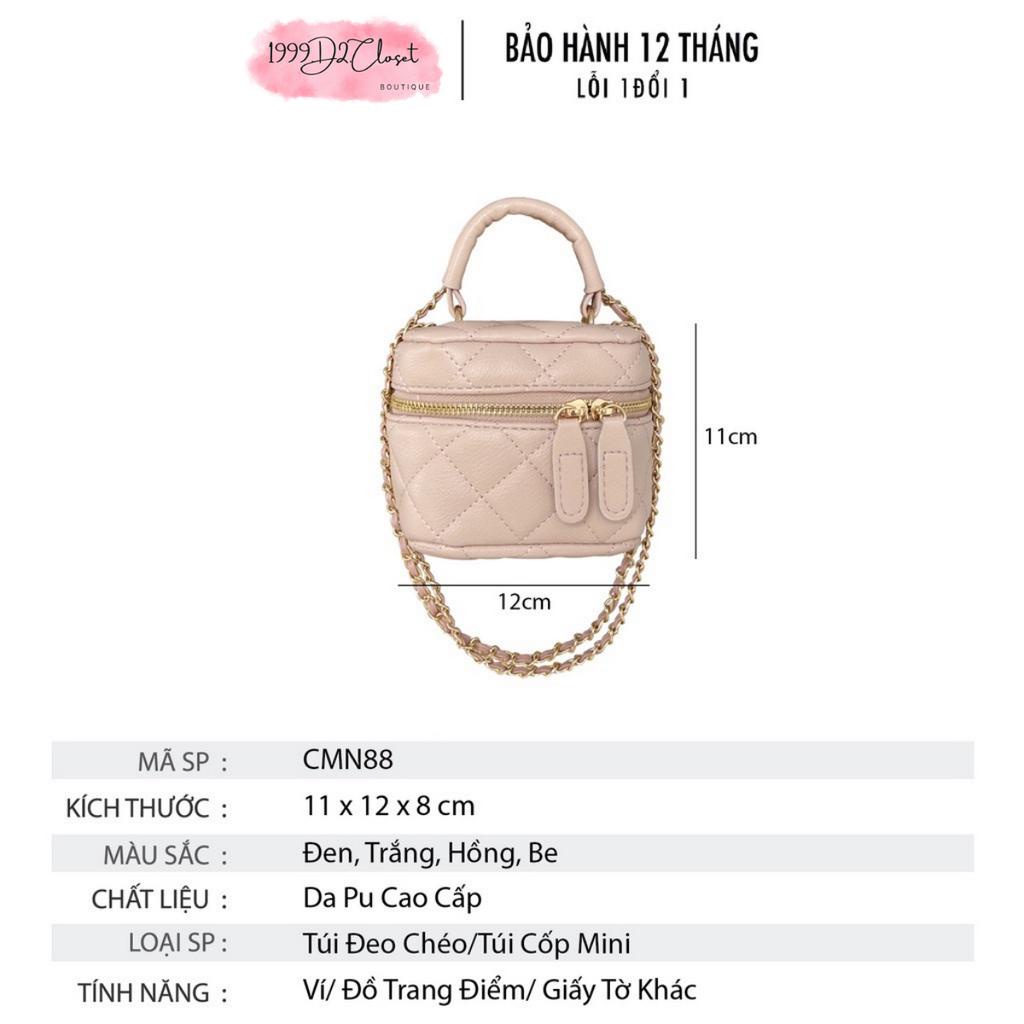 Túi Cốp Mini Cầm Tay, Túi Hộp Đeo Chéo Nữ Phong Cách Hàn Quốc Phối Đồ Siêu Xinh Mã D6