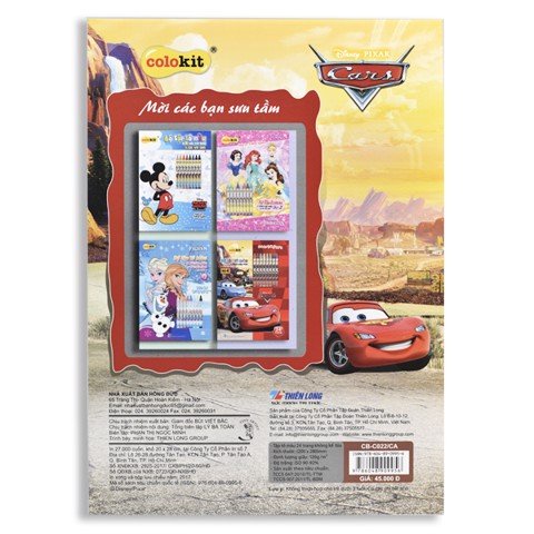 Tập tô màu Colokit Disney Cars CB-C022/CA