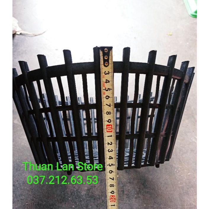 Chậu Nhựa Nan Phụ Giả Gỗ F35