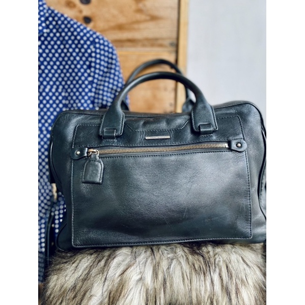 SALE mạnh -  túi si da thật dáng trống vuông hiệu xịn